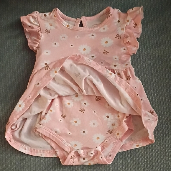 Floral Pink Kids Dress - Picture 2 of 3